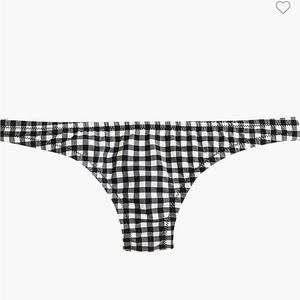 J. Crew women’s black gingham bikini bottom
